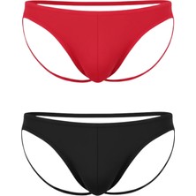 Fantezi Arkası Açık Seksi 2'li Erkek Külot BC4625