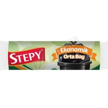 4 Adet Stepy Ekonomik Orta Boy Çöp Poşeti