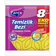 4 Adet Parex Temizlik Bezi %30 Mikrofiber 8'li