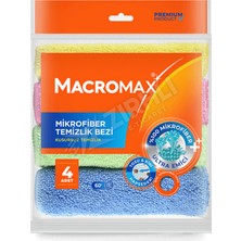 4 Adet Macromax Mikrofiber Temizlik Bezi 4 Adet