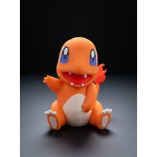 Demirhan3D 🔥 Charmander Figür 13 cm | Pokémon 3D Baskı Pla Dekoratif Biblo | Koleksiyonluk Ateş Pokémon