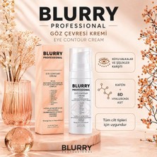BLURRY PROFESSIONAL Aydınlatıcı Göz Çevresi Kremi 15 ml - Kafein & Hyalüronik Asit - Göz Altı Torba ve Morluk Karşıtı, Kırışıklık Karşıtı Bakım