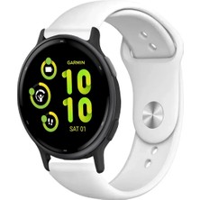 Tagomoon Garmin Vivoactive 5 ile Uyumlu Kordon Yumuşak Dokulu Esnek Jel Silikon Kayış