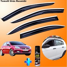 Caraks Fiat Bravo Mügen Cam Rüzgarlığı Abs Nikelaj Krom Cam Rüzgarlığı 2008 Sonrası+Ebrayn Lastik Parlatıcı