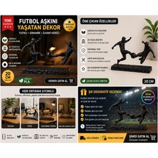 3D Boyuthane Futbol Temalı Dekoratif Biblo 20 cm