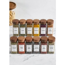 MİEN 12'li Akasya Baharatlık Seti 120ML