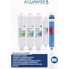 Aquawise 5’li Filtre Seti (Kuno Membranlı)