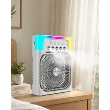 Karahanbey Su Buharlı Mini Klima Fan Rgb Işıklı Taşınabilir Serinletici