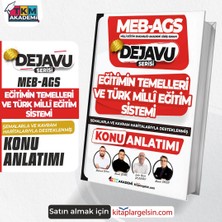 2025 Meb-Ags Eğitimin Temelleri ve Türk Milli Eğitim Sistemi Konu Anlatım Dejavu Serisi – Tkm Akademi