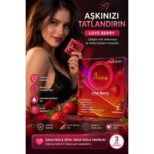 Ada Marketing Çilek Aromalı Prezervatif 3 Adet Tırtıklı Özel Seri