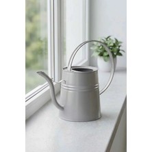Desen Dekorasyon Sophia 2 Litre Metal Çiçek Saksı Sulama Kabı Açık Gri - Modern Dekoratif Çok Amaçlı Sulak