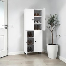 Zerka Concept Bukle Çok Amaçlı Mutfak Banyo Ayakkabılık Dolabı 180 cm 6 Bölmeli