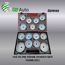 ÖZF ÖZF0132 Yağ Filtre Sökme Aparatı Seti Takımı 15'li