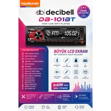 Decibell | DB-101BT | Büyük LCD Display Ekran | Oto Teyp