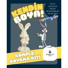Paiplay Bugs Bunny (Baxbani) - Boyama Figürü ve Bugs Bunny(Baxbani) Figürü 10CM
