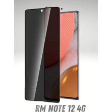 PSGT Redmi Note 12 4g Hayalet Ekran Koruyucu Kırılmaz Cam Privacy Yandan Görünmez