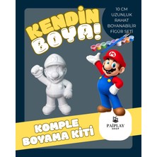 Paiplay Super Mario - Boyama Seti ve Super Mario Figürü 10CM