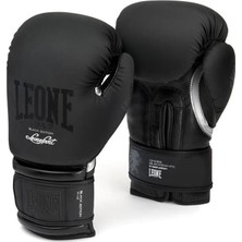 Leone 1947 GN059 Black&White Suni Deri Boks Eldiveni 12 oz Kick Boxing ve Muay Thai İçin