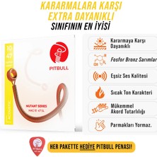 Pitbull Strings Mutant Seri Coated Kararmaya Karşı Dayanıklı Akustik Gitar Teli Takım Mag