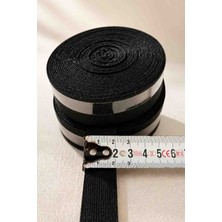 BBS 2 cm Siyah Tekstil Lastiği - 20 mm Dokuma Pantolon, Etek ve Eşofman Bel Lastiği