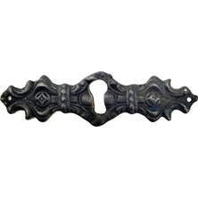 Colezium Antika Tarz Dekoratif Pirinç Anahtar Ağızlığı -  28X104MM, Oksit