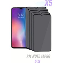 PSGT Redmi Note 13PRO 4g Hayalet Ekran Koruyucu Kırılmaz Cam Privacy Yandan Görünmez