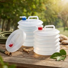 Musluklu Akordiyon Katlanır Su Bidonu 10 Litre  Nemere