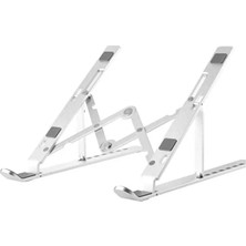 GUNKES Alüminyum Dizüstü Bilgisayar Standı Yükseltici Tutucu Katlanabilir Ayarlı Laptop Standı Tablet