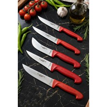 Lazbisa Silver Serisi Mutfak Bıçak Seti Et Ekmek Sebze Meyve Bıçağı 5 Li Set Günlük Kullanım ( Mtf-016)