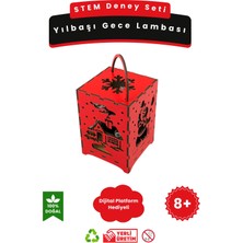 Lapin Deney Atölyesi Yılbaşı Gece Lambası Kendin Yap – Stem Bilim ve Deney Seti – Dıy Montessori Eğitim Maker Set