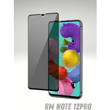 PSGT Redmi Note 12PRO Hayalet Ekran Koruyucu Kırılmaz Cam Privacy Yandan Görünmez