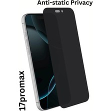 PSGT iphone 17 Promax Uyumlu Tam Kapatan Hayaletekran Koruyucu Privacy Kırılmaz Cam