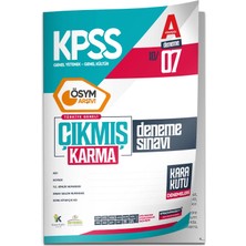 İnformal Yayınları 2026 KPSS ÖSYM Arşivi Çıkmış Soru Karma Genel Yetenek Genel Kültür D. Çözümlü Deneme 10/7.Kitapçık