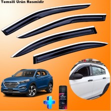 Caraks Hyundai Tucson Mügen Cam Rüzgarlığı Abs Nikelajlı Cam Rüzgarlığı 2015-2021 4 Lü + Ebrayn 150ML Koku