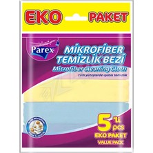 3 Adet Parex Mikrofiber Temizlik Bezi 5'li