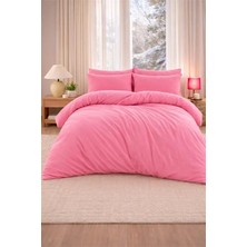 More Home Çift Kişilik Yorgan kılıfı + Yastık Kılıfı (Çarşafsız) Fuşya