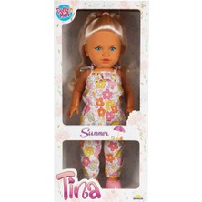 Tina Summer Bebek 45 cm  - Sarı Çiçekli Tulum