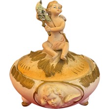 TT 1900 Başları Fransız El Boyama Seramik Bonboniyer - 13 cm 14 cm