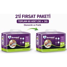 Dermaped Gece Medium 85-125 cm 60 Adet Bel Bantlı Yetişkin Hasta Bezi