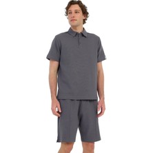 Lumberjack MB Boone 12BS103 6fx Antrasit Erkek Kısa Kol T-Shirt