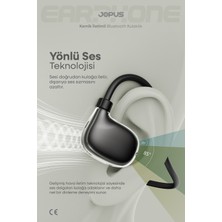 Jopus Boyun Bantlı Sporcu Bluetooth Kulaklık Esnek ve Hafif Tasarım 6 Saat Müzik Süresi Siyah AZ-BN06