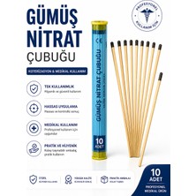 Galenik Gümüş Nitrat Çubuğu 10 Adet Tek Kullanımlık Medikal Uygulama Çubuğu