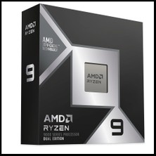 Amd Ryzen 9 9950X3D2 Dual Edition 16 Core, 4,30-5.60GHZ, 208MB Cache, 200W,  Am5 Soket, Box (Kutulu) (Dahili Grafik Var, Fan Yok)