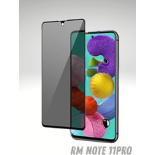 PSGT Redmi Note 11PRO Hayalet Ekran Koruyucu Kırılmaz Cam Privacy Yandan Görünmez