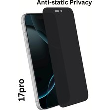 PSGT Iphone 17PRO Uyumlu Tam Kaplayan Anti-Static Hayalet Ekran Koruyucu Kırılmaz Cam Filmi