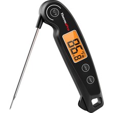 Thermopro TP605B Katlanabilir Problu Profesyonel Gıda Pişirme Termometresi-Siyah