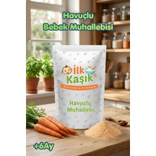 İlk Kaşık Havuçlu Muhallebi 125GR | 6+ Ay Bebek Maması | Şeker Ilavesiz, Katkısız