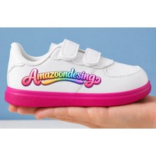 ALCdesing Amazoondesing Baskılı Kız Çocuk Spor Ayakkabı ve Sneakers