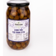 Datçam Çeşnili Yağlı Yeşil Kırma Zeytin 960 G