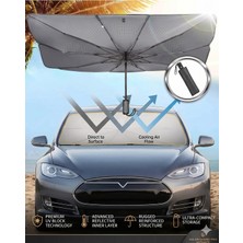 Carub Autobase Araba Ön Cam Güneşlik Katlanabilir Şemsiye Gölgelik 79 cm x 135 cm